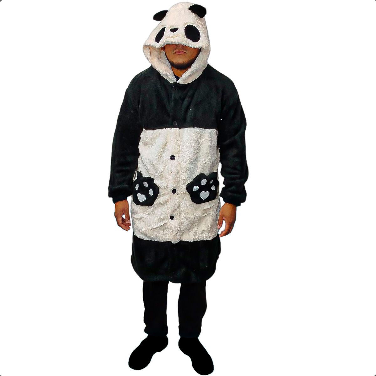 ARCA SHOPPING - Poleron Chiporro Pijama De Invierno Diseño De Panda Adulto Con Capucha
