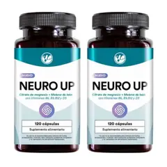 NATURAL FARM - Neuro Up Magnesio + Melena León + B6 B9 B12 D3 Nf 2x120 Caps