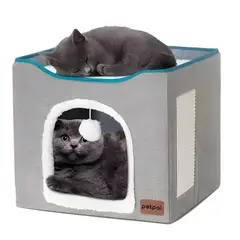 GENERICO - Cama iglú para gatos casa cama