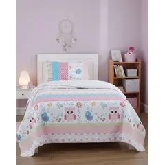 GENERICO - CUBRECAMA COLCHA QUILT SHERPA OTOÑO INVIERNO PLAZA Y MEDIA