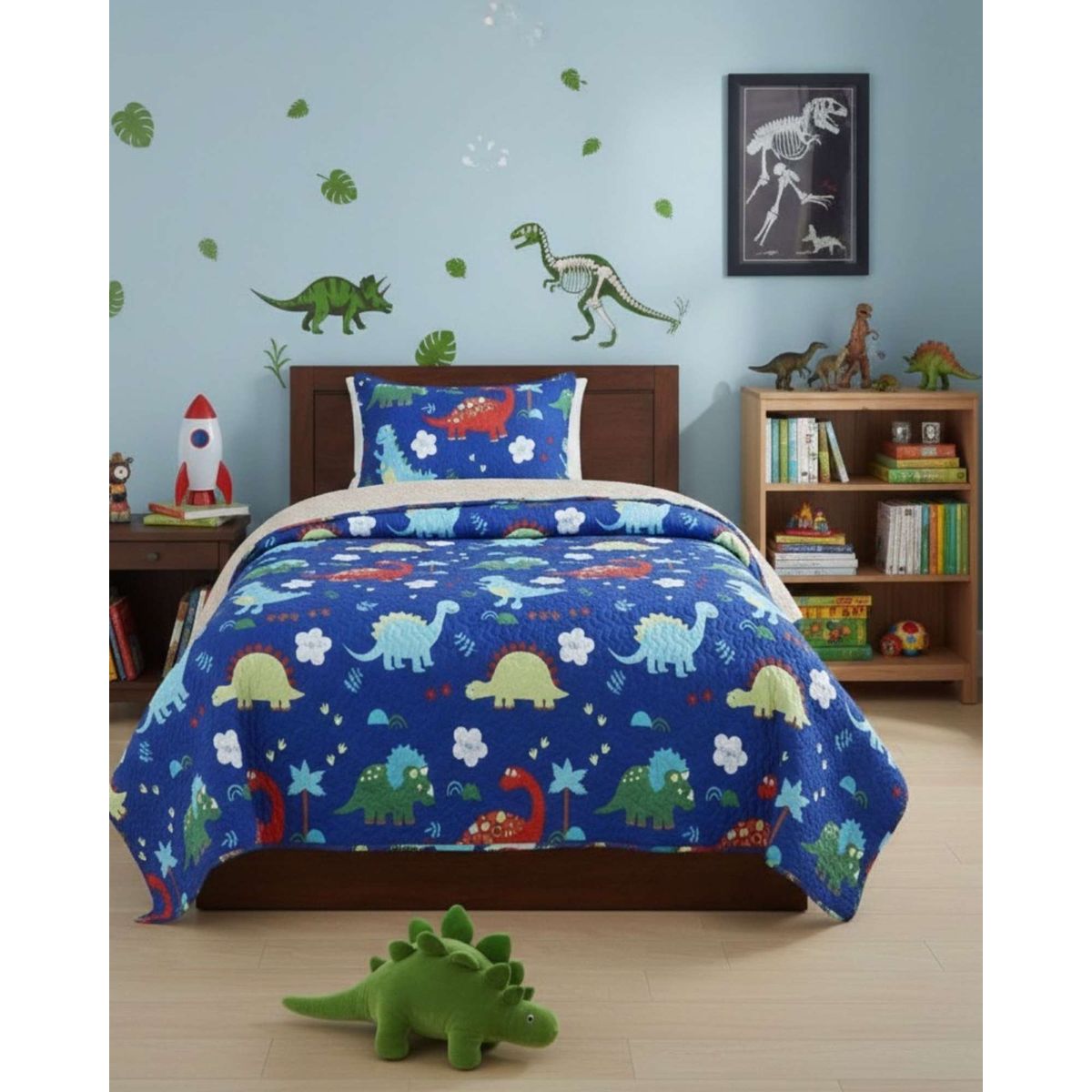 GENERICO - COBERTOR COLCHA QUILT SHERPA OTOÑO INVIERNO PLAZA Y MEDIA