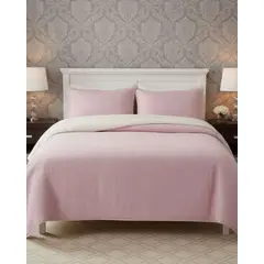 GENERICO - CUBRECAMA QUILT CON SHERPA 2 PLAZA 230 CM X 250 CM