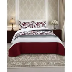 GENERICO - COBERTOR COLCHA QUILT SHERPA KING MEDIDA 250X270 CM