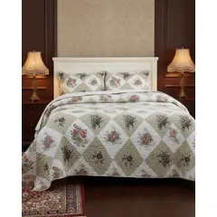 GENERICO - COBERTOR COLCHA QUILT SHERPA KING MEDIDA 250X270 CM