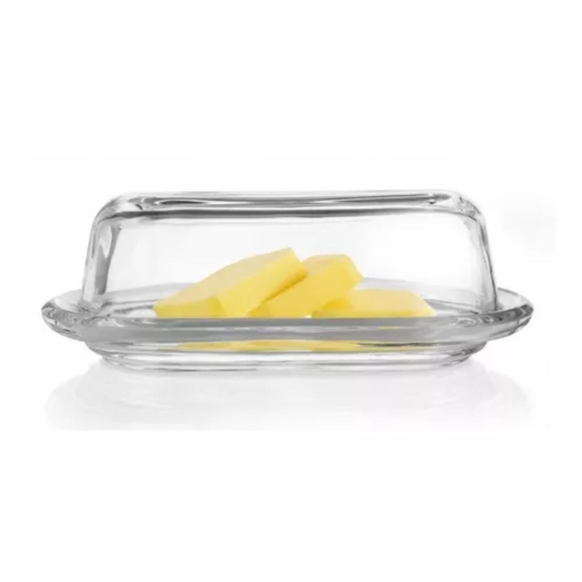 ALLEGRA - Mantequillero de Vidrio Con Tapa 20cm