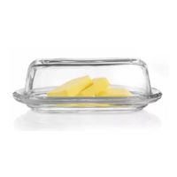 Mantequillero de Vidrio Con Tapa 20cm