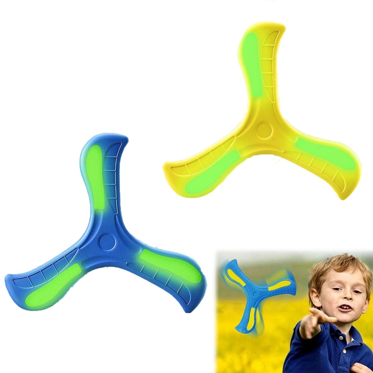 GENERICO - 2pcs Juguetes Boomerang  Al Aire Libre Para Niños