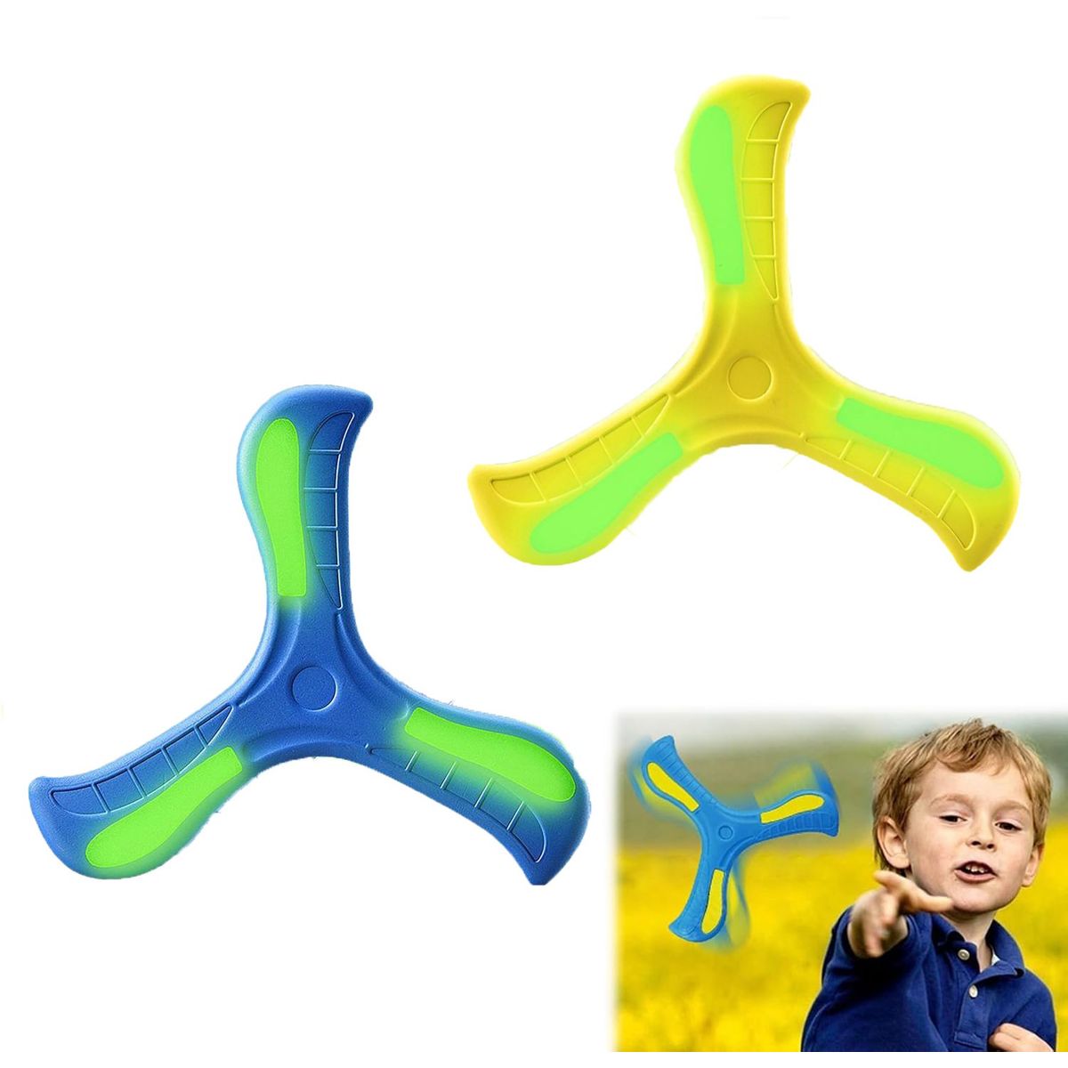 GENERICO - 2pcs Juguetes Boomerang  Al Aire Libre Para Niños