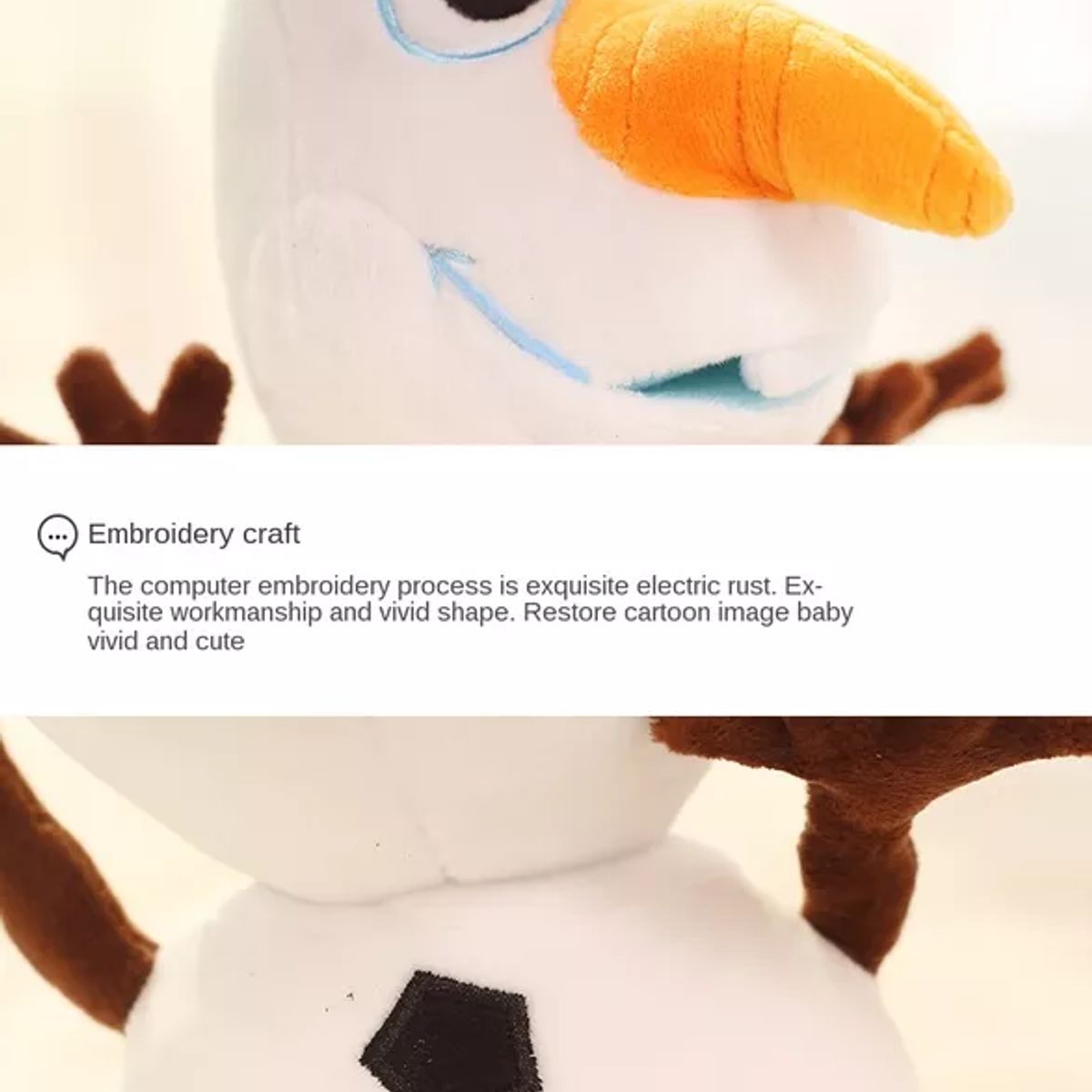 GENERICO - Peluche Muñeco De Nieve De 50 Cm.