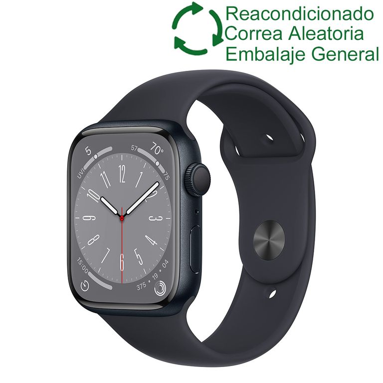 Watch 8 45mm GPS - Negro Reacondicionado(Semi Nuevo)