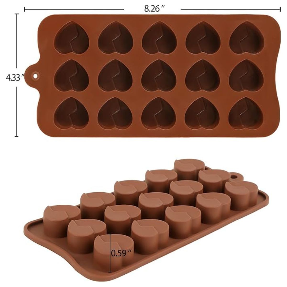 GENERICO - Moldes 15 Espacios De Corazones Rotos