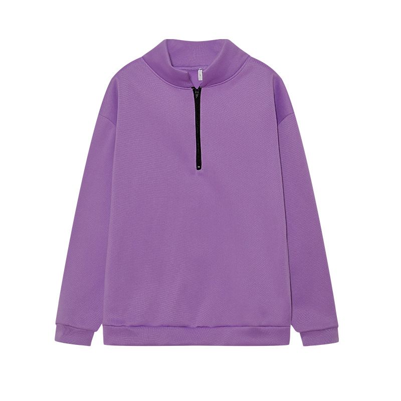 EDWINAYY - Poleron Cierre Media Mujer Sudadera De Manga Larga
