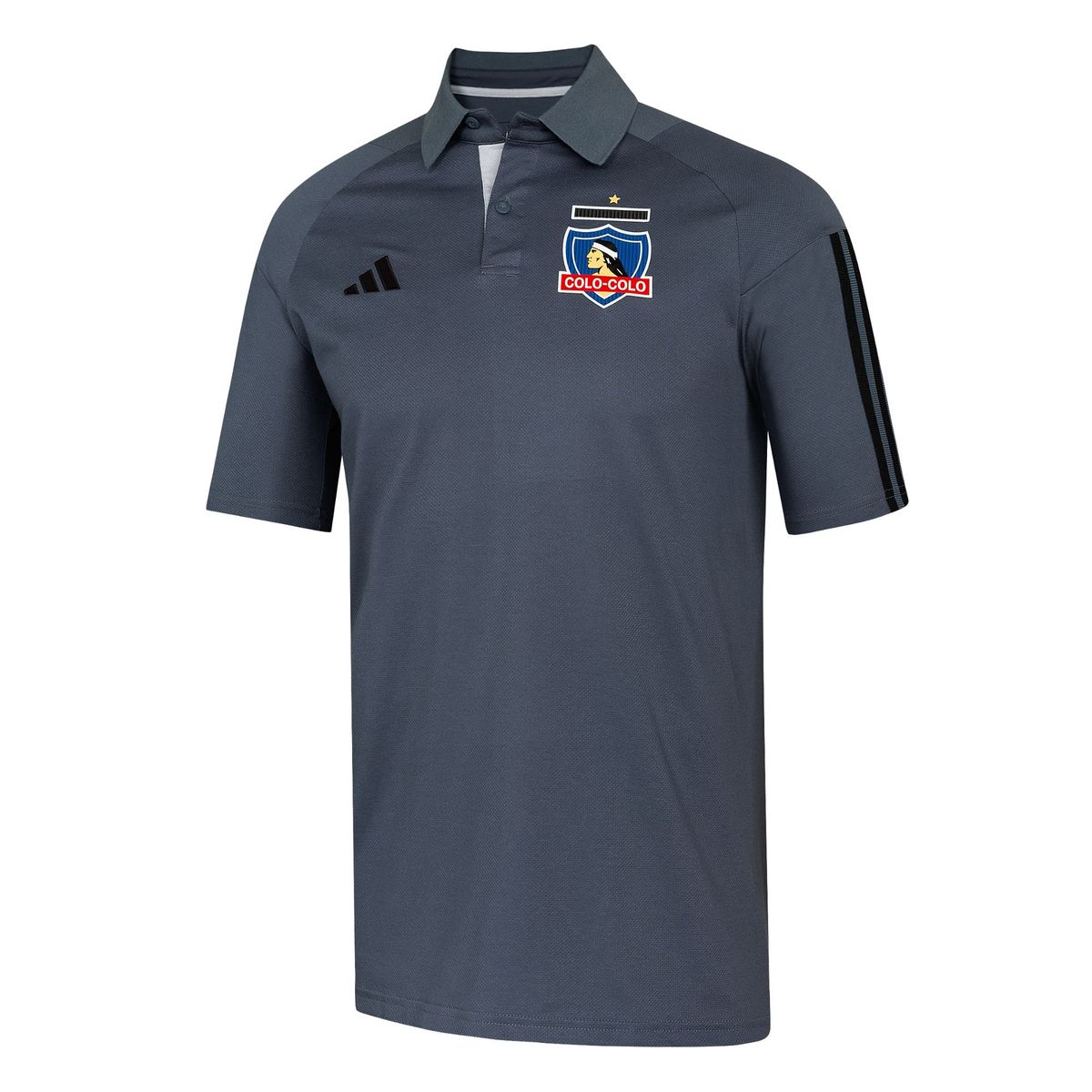 ADIDAS - Polera con Cuello Colo-Colo