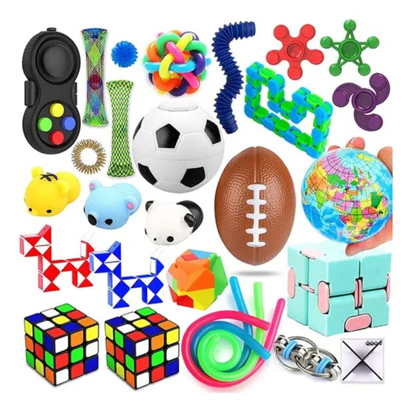 EDWINAYY - Set 28pk Cube Juguete Sensorial Anti Estrés Paquete Regalo