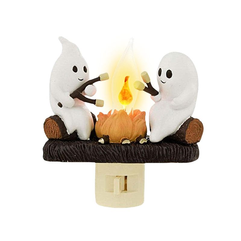 DANWEILE - Hoguera fantasma de Halloween luz nocturna parpadeante-fantasma A