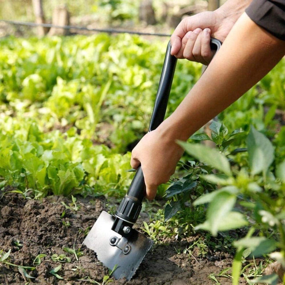 GENERICO - Plegable Pala Para Camping Jardinería Rescate Con Bolsa