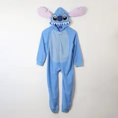 DISNEY - Pijama Polar Niña Lilo & Stitch Entero Celeste