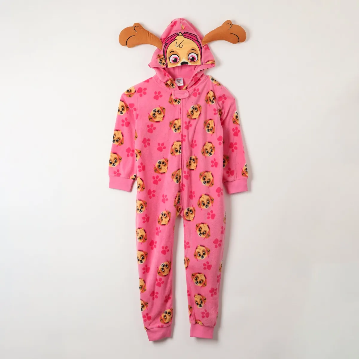 PAW PATROL - Pijama Polar Niña Skye Orejitas Rosado Paw Patrol