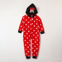 Pijama Polar Niña Minnie Entero Rojo (Talla 2,3 y 4)