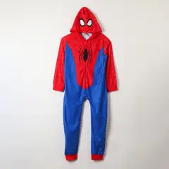 MARVEL - Pijama Enterito Spider-Man con Capucha y Cierre - Niños 2-8 Años