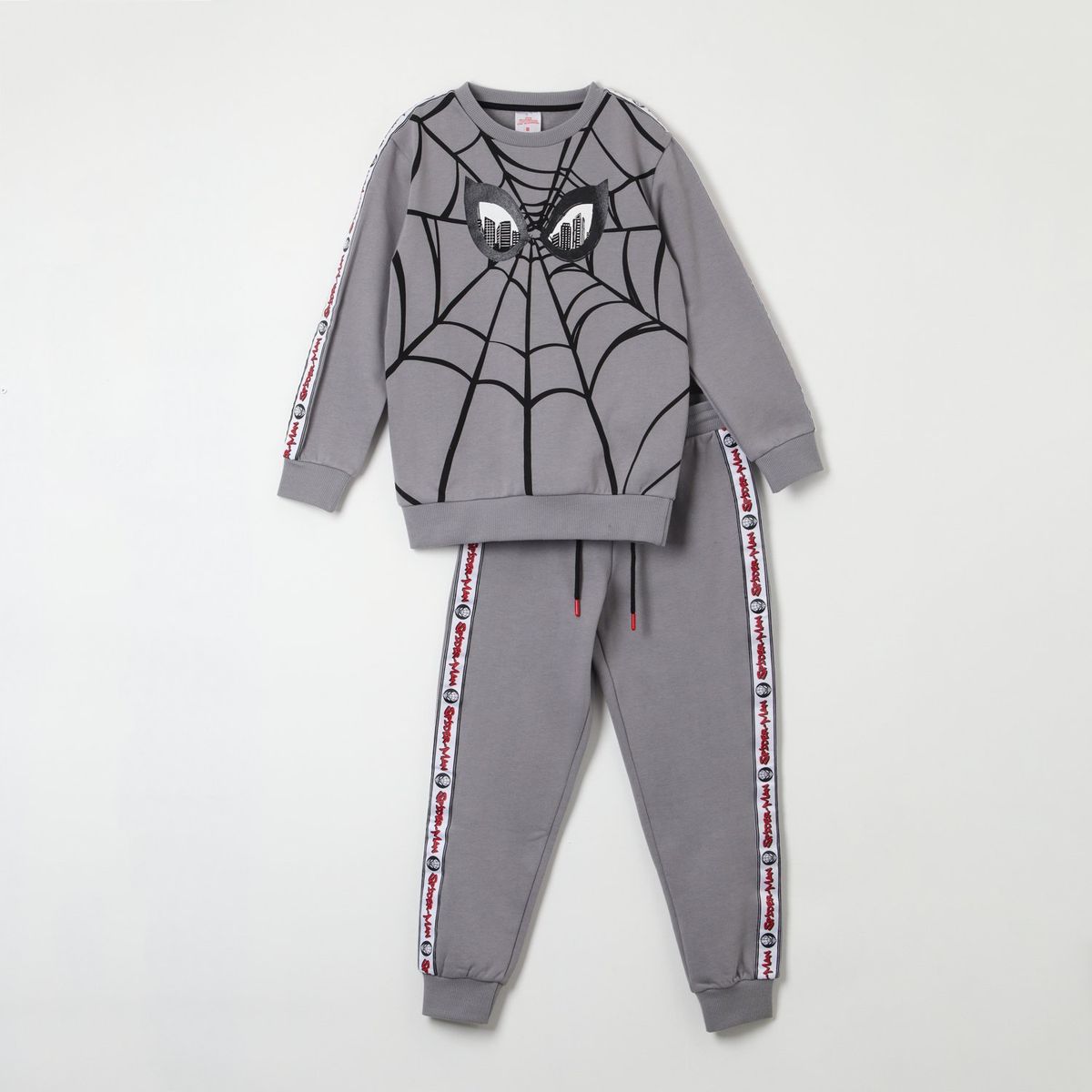 MARVEL - Buzo Niño Spiderman Line Of Letters Gris Marvel