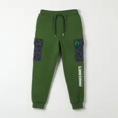 MINECRAFT - Pantalon De Buzo Niño Bolsillos Verde
