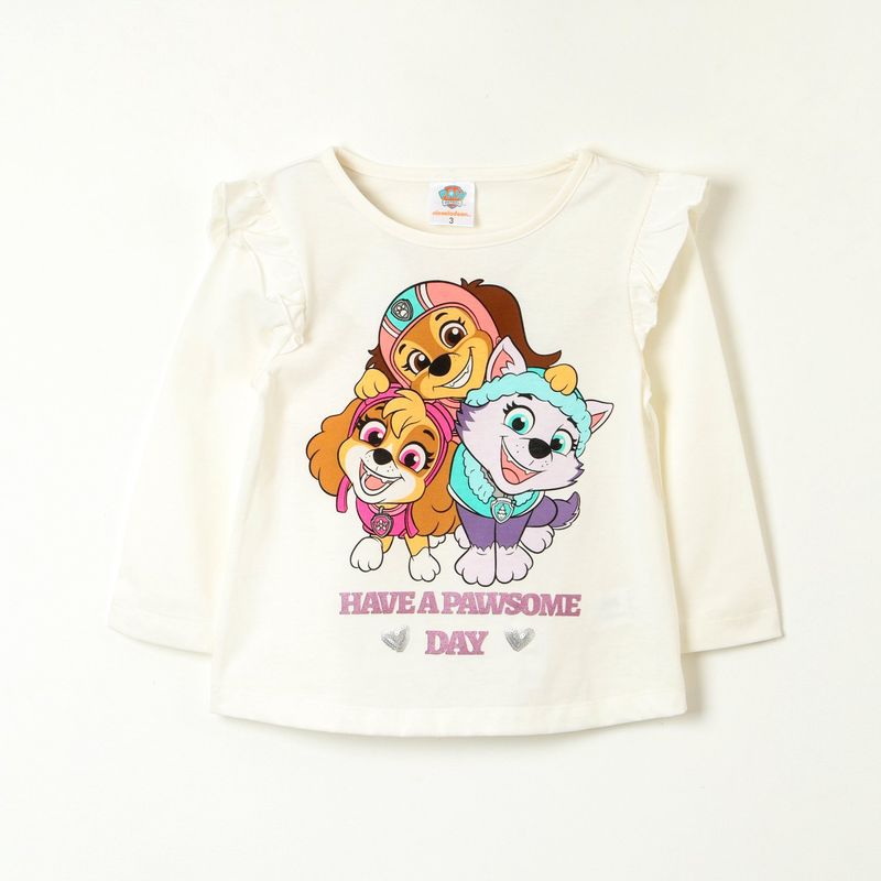 PAW PATROL - Polera Manga Larga Niña Pawsome Day Rosado Paw Patrol