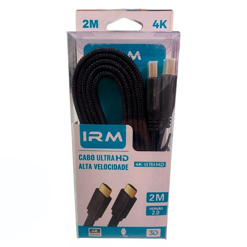 GENERICO - Cable HDMI IRM 4K Ultra HD De 2 Metros