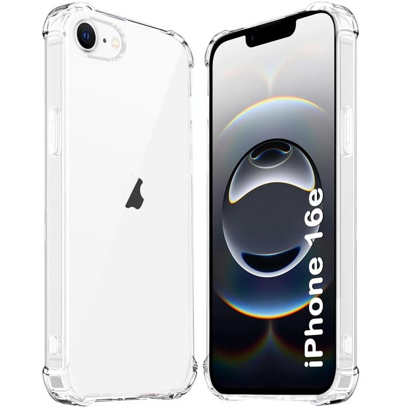 GENERICO - Carcasa Antishock Transparente para iPhone 16e - Agua