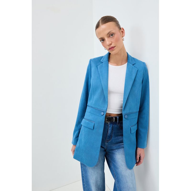 IO - Blazer Azulino Mujer Io
