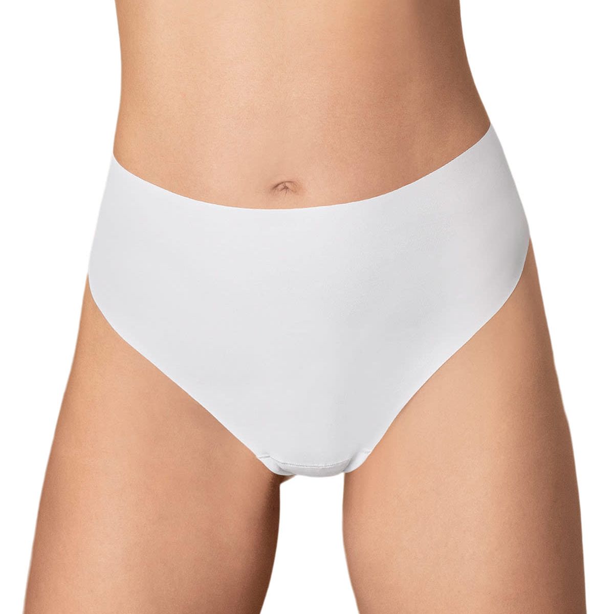 LEONISA - Colaless tiro alto invisible 092066 Blanco