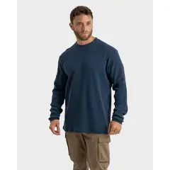 GNOMO - Polera Ural Waffle Manga Larga Hombre