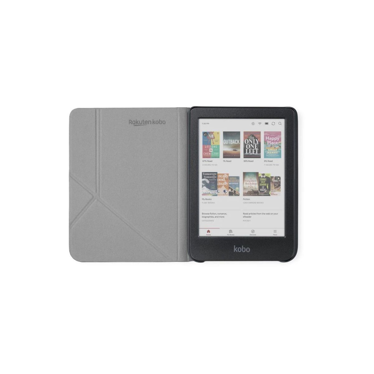 KOBO - Lector e reader Kobo Clara Colour Negro con Funda SleepCover Rojo