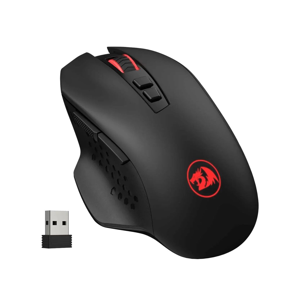 REDRAGON - Mouse Gamer Redragon M656 Gainer, 4000 DPI, Wireless 2.4GHz, Negro