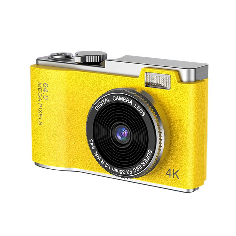 GENERICO - Cámara Fotografíca Retro Digital 4K 64MP 16X de Moda - Amarillo