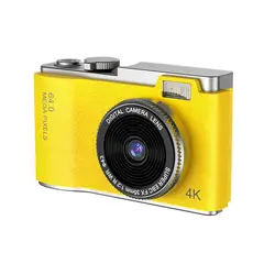 GENERICO - Cámara Fotografíca Retro Digital 4K 64MP 16X de Moda - Amarillo