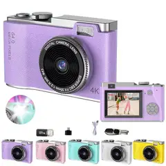 GENERICO - Cámara Fotografíca Retro Digital 4K 64MP 16X de Moda - Morado