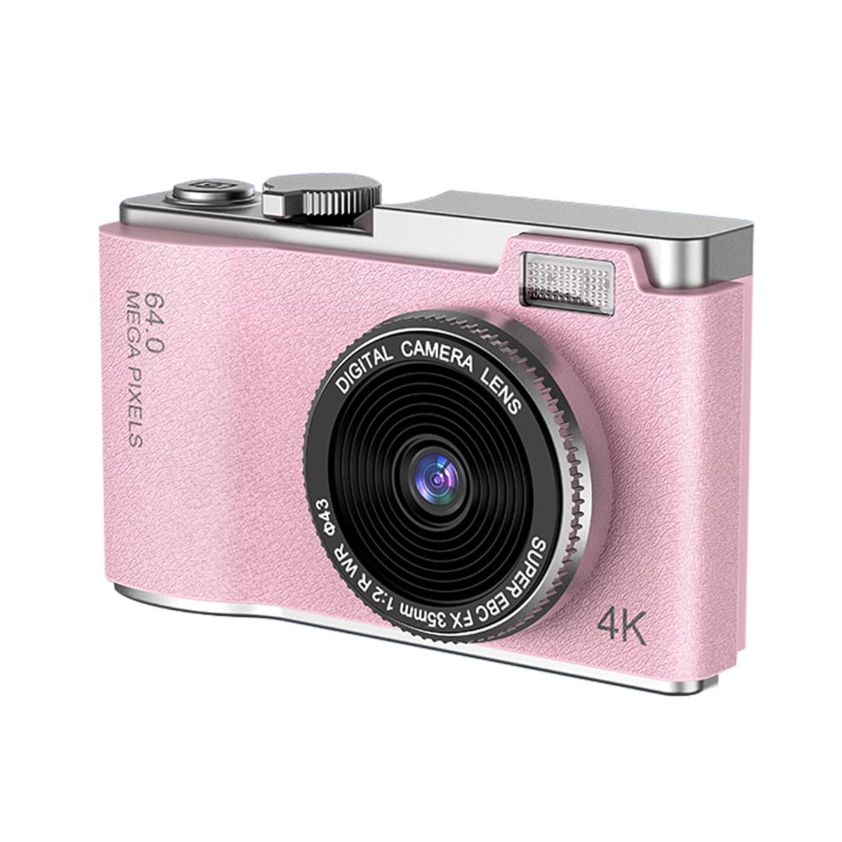 GENERICO - Cámara Fotografíca Retro Digital 4K 64MP 16X de Moda - Rosado