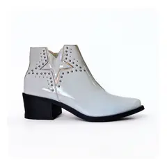 PAND G - Botin De Mujer Modelo Estrella Tachas Taco Bajo Colores 7668-69-70