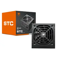 COUGAR - Fuente de Poder STC 600, Certificada 80 PLUS White, Active PFC