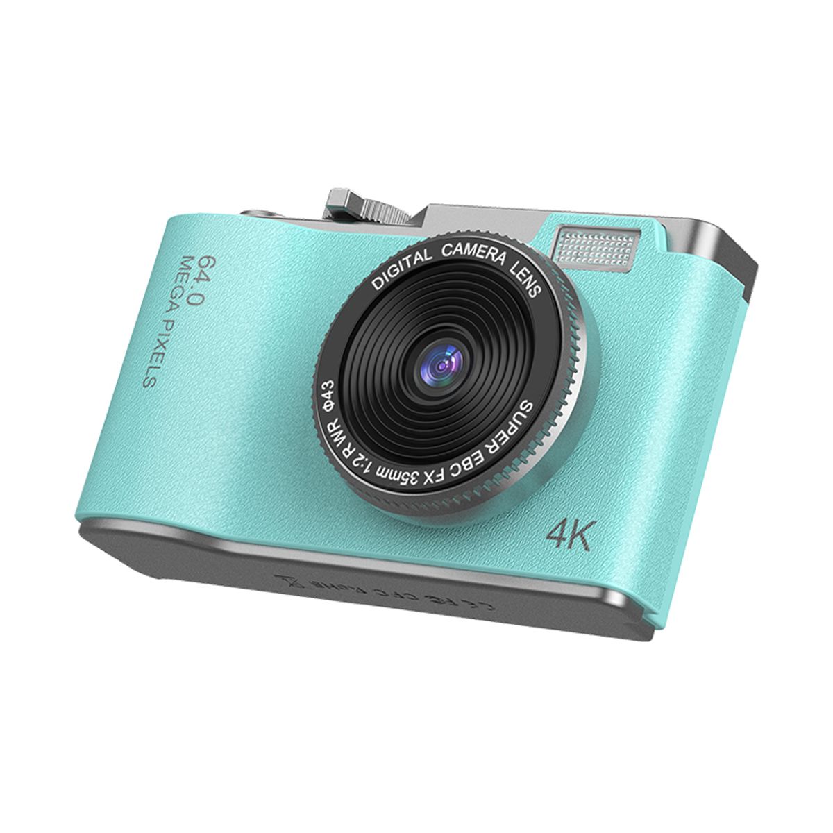 GENERICO - Cámara Retro Moda Digital 4K 64MP 16X para Niños y Adultos - Verde