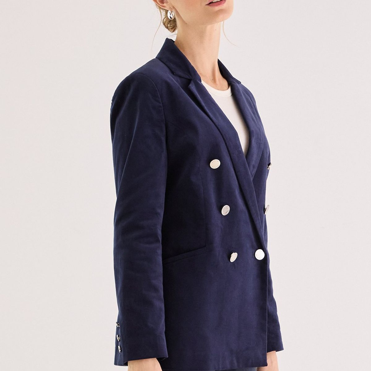 MA GRIFFE - Blazer Azul Marino Mujer Magriffe