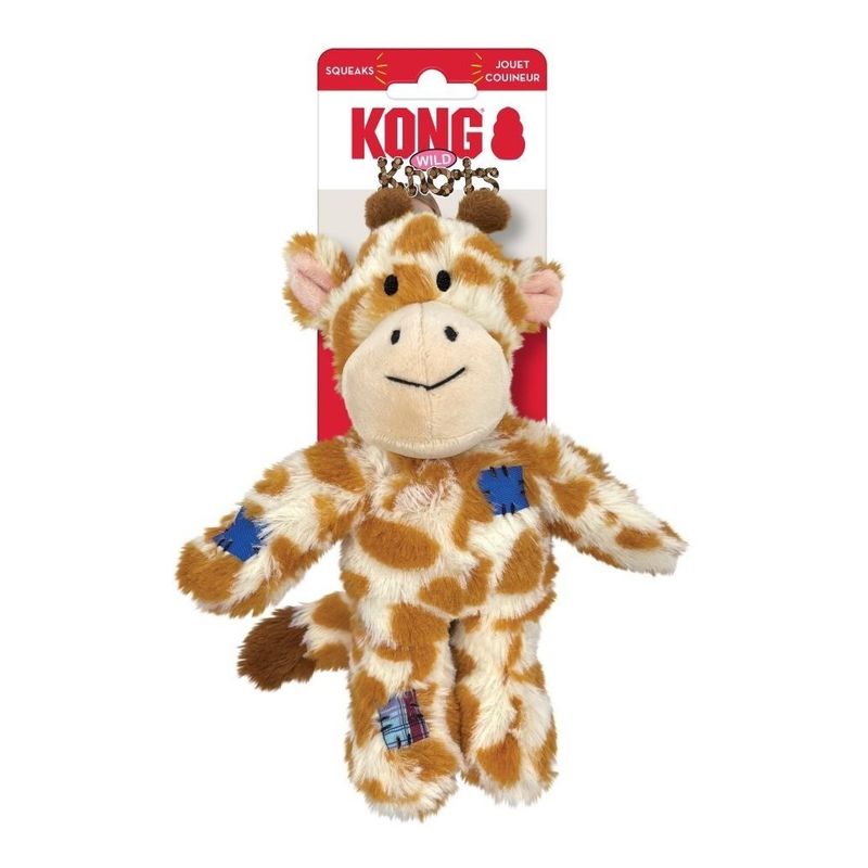 KONG - Juguete Perro Peluche Kong Knots Squeak ML Giraffe