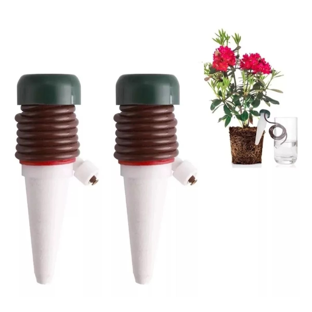 GENERICO - Pack 2 Regadores Automáticos Riego Goteo Plantas Macetero