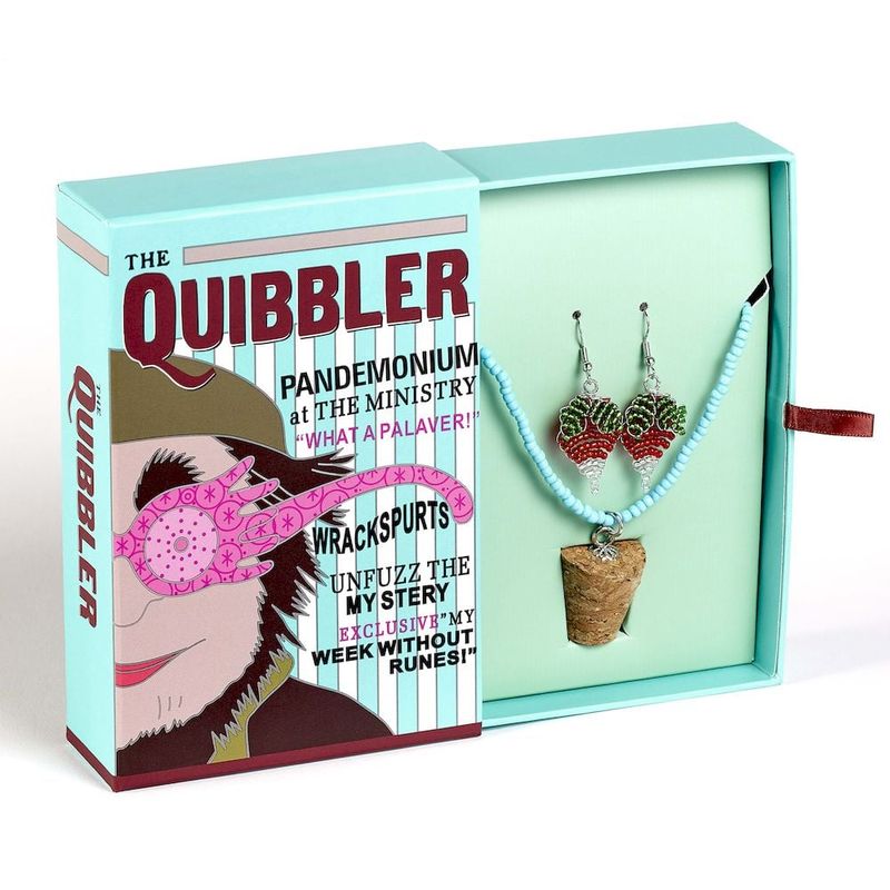 THE CARAT SHOP - Set de regalo Harry Potter Quibbler con collar y aros Luna