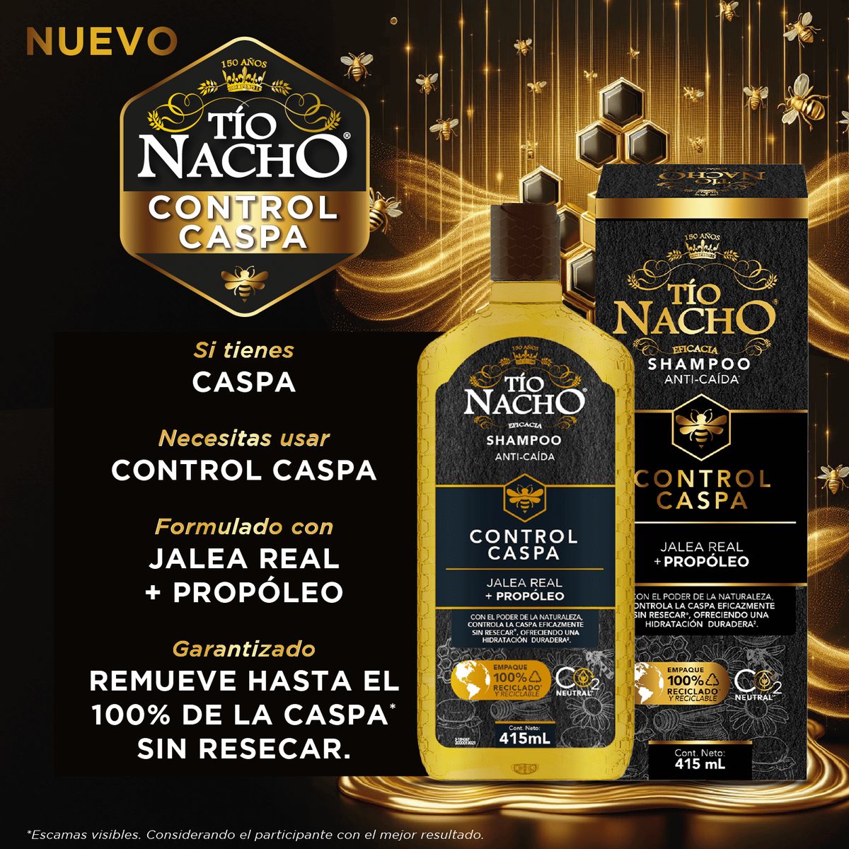 TIO NACHO - Tío Nacho Shampoo Control Caspa 415ml