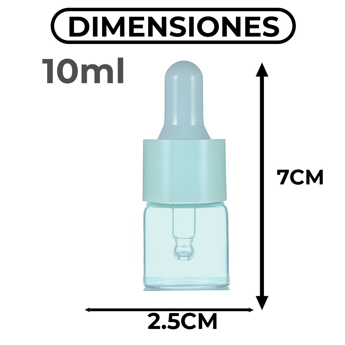 GENERICO - 24 Frascos Con Gotero Pipeta 10ml Aceites Esenciales Verde