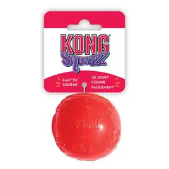 KONG - Juguete Pelota Para Perro Squeezz Ball Talla L Roja