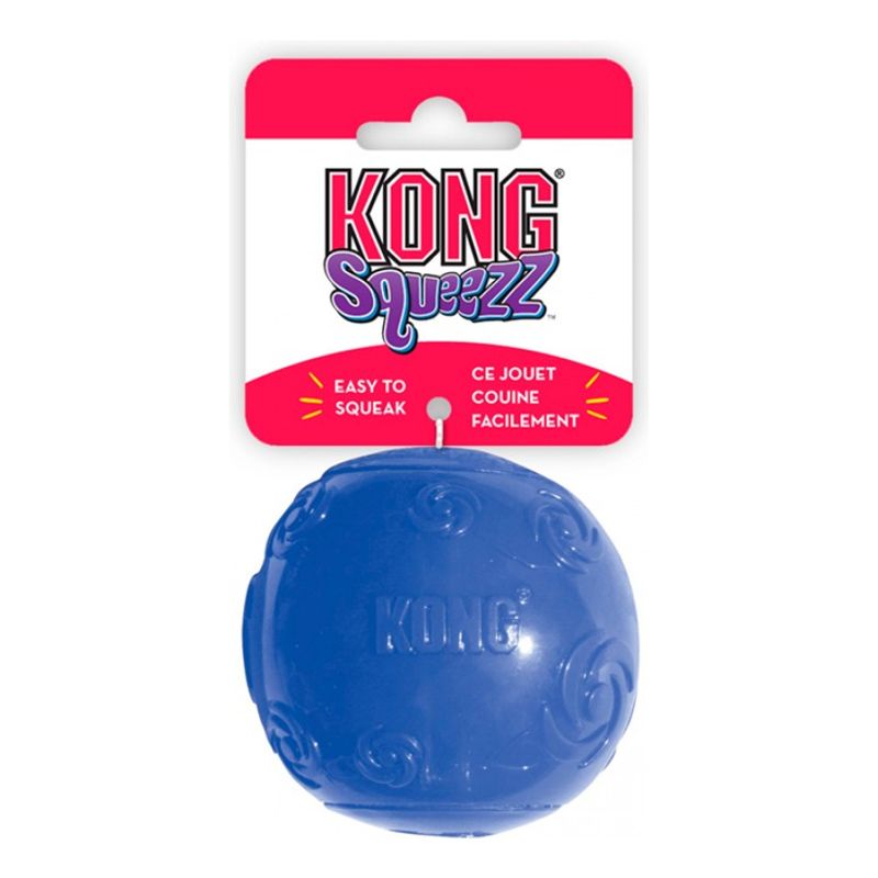 KONG - Juguete Pelota Para Perro Kong Squeezz Ball Talla L Azul