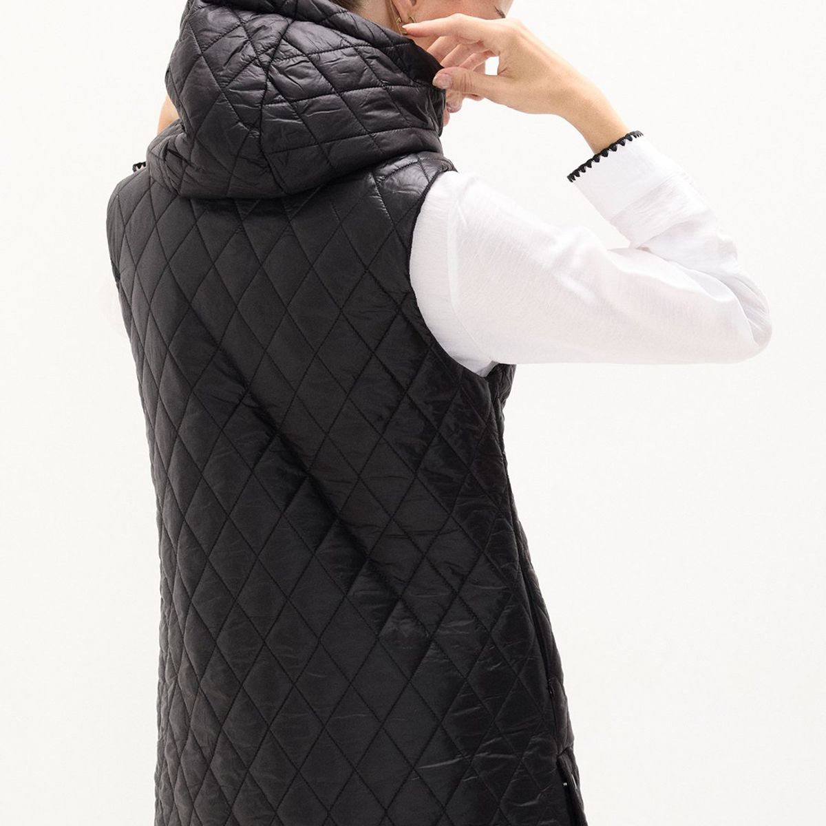 MA GRIFFE - Parka Negro Mujer Magriffe